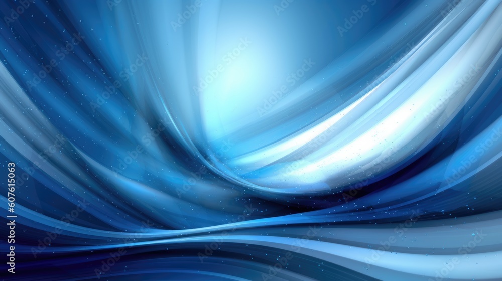 Poster abstract wave curve design background in shades of blue. generative ai aig21.