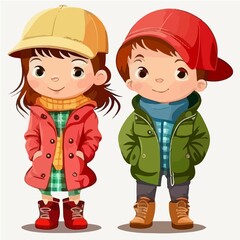 children in clothes