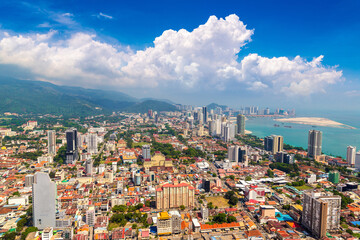 Aerial view of Georgetown, Penang
