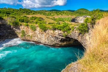 Brocken Beach in Nusa Penida