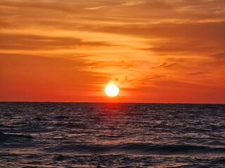 Sunset in Gulf of Mexico 