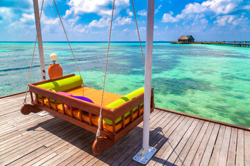 Swing at luxury tropical resort