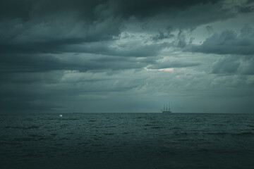 storm over the sea - Powered by Adobe