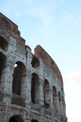 old european roman coliseum rome ruin building