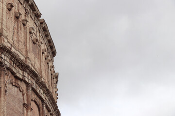 old european roman coliseum rome ruin building