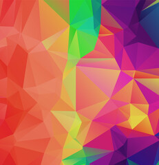 Abstract geometric background of triangles. Colorful mosaic pattern. Vector illustration