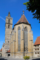 Fototapeta premium Iglesia de Santiago de Rothenburg ob der Tauber