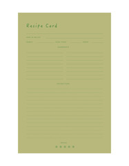 Recipe Card Planner.  