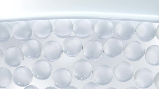 Serum, Hyaluronic acid skin solutions advertising, collagen serum drop with cosmetic advertising background. 3d rendering.