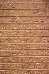 old acient egyptian hieroglyphics texture pattern backdrop