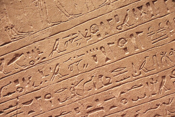 old acient egyptian hieroglyphics texture pattern backdrop