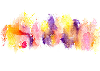 colorful watercolor ink.