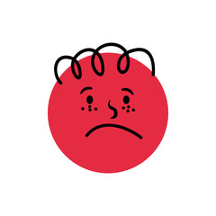 Abstract Emoticon Cartoon