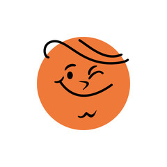 Abstract Emoticon Cartoon