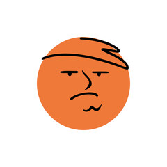 Abstract Emoticon Cartoon