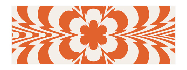 retro vintage 60s 70s abstract background. Waves, swirl, twirl pattern. Twisted and distorted vector texture in trendy retro psychedelic style.