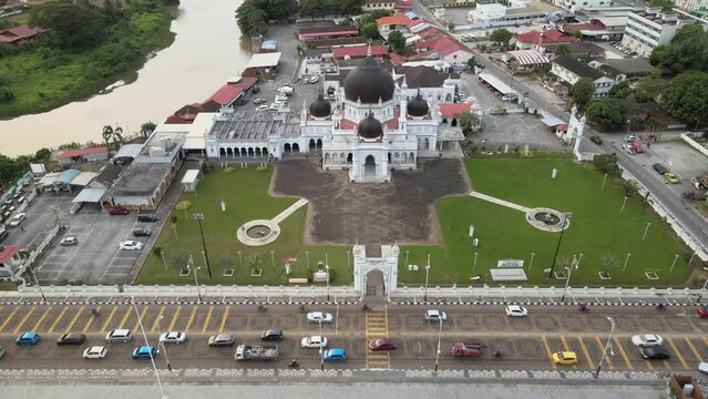 The aerial view of Alor Setar in Malaysia