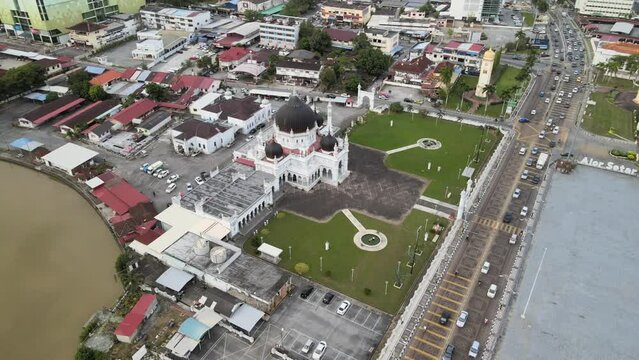 The aerial view of Alor Setar in Malaysia