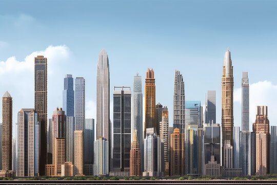 City skyline: Images of iconic cityscapes, towering skyscrapers, and urban landscapes. © Man888