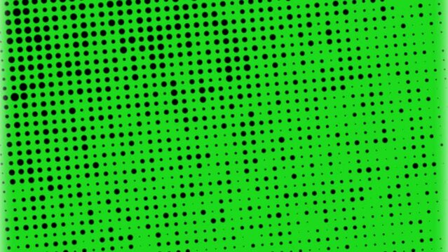 Animation of white and black dots on a green background (alpha channel). Modern animation movement.
Dotted animated gradient.
Modern banner template. Half tone style. Seamless dotted pattern texture.