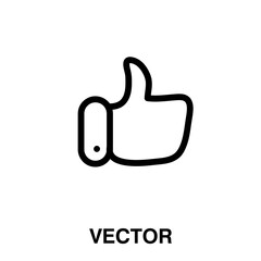 vector Like vector icon. flat illustration on white background..eps