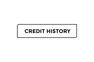 Fototapeta premium Credit history button web banner templates. Vector Illustration 