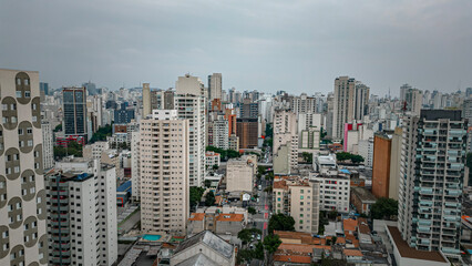 Obraz premium Bairro Paulista Barra Funda Prédios São Paulo Capital Zona Central Urbana Arquitetura Engenharia Boêmio Bares Prédio Residencial Memorial América Latina Janelas Telhado Escola Rua Carros Cidade Grande
