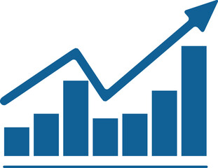 a vector icon design in the form of a diagram, this design has the meaning of increase which means profit, this design has the theme of business, profit, success, goals, plans and management.