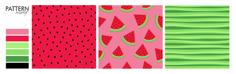 Samba Design: Watermelon Seamless Pattern