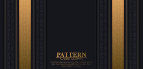 Elegant pattern style dark background