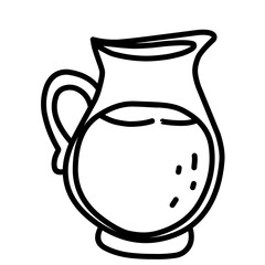 Hand Drawn Summer Doodles, beach party, vacation and travel doodle elements. Tropical leaves, fruits and cocktails sketches, cute summertime line stickers vector 