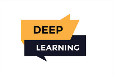 Deep learning button web banner templates. Vector Illustration 
