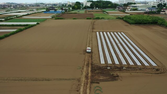 農業と自然の風景を表現しています。農業は、私たちの生活に欠かせないものです。農業によって、私たちは食料を得ることができます。また、農業は、私たちの生活環境を支えています。農業は、自然と共存しながら、私たちの生活を豊かにしてくれます。