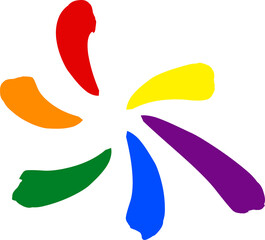 LGBTQ rainbow element PNG  2023052934
