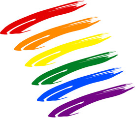 Obraz na płótnie Canvas LGBTQ rainbow icon line art 2023052939