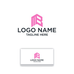 Fototapeta premium Logo Initial MB