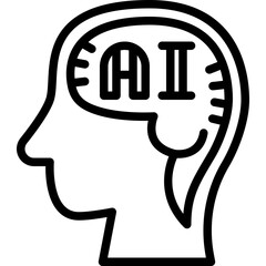ai head line icon