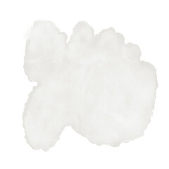 White Watercolor Abstract Shapes