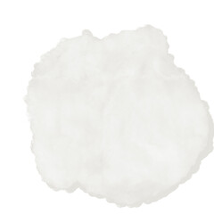 Obraz premium White Watercolor Abstract Shapes