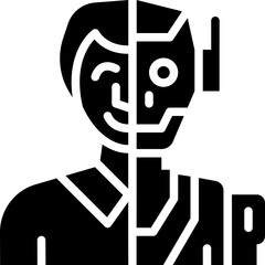 turing test solid icon