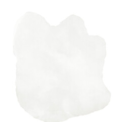 White Watercolor Abstract Shapes