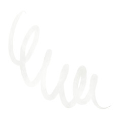 White Watercolor Doodle Squiggle