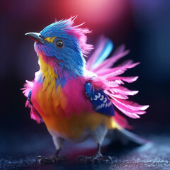 Colored bird 