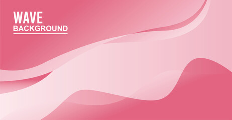 Abstract Pink Wave Background