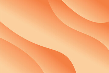 Abstract Smooth orange Wave Gradient Background Design with empty space for product
