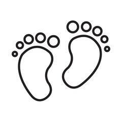 FOOTPRINT design vector icon design vector line icon svg