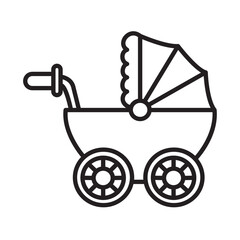STROLLER design vector icon design vector line icon svg