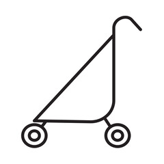 STROLLER design vector icon design vector line icon svg