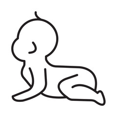 TODDLER design vector icon design vector line icon svg