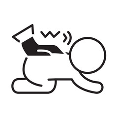 Solid Line BABY MASSAGE design vector icon design vector line icon svg